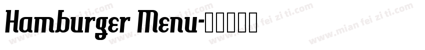 Hamburger Menu字体转换